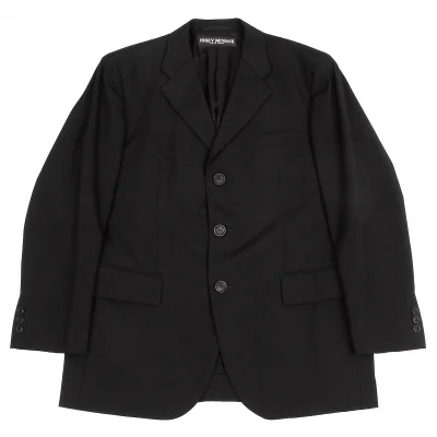 イッセイミヤケ メン ホワイトレーベルISSEY MIYAKE MEN WHITELABEL ウールテーラードジャケット 黒