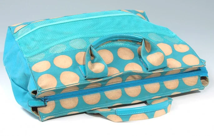 ISSEY MIYAKE dyed polka dots canvas tote bag K-4631_005