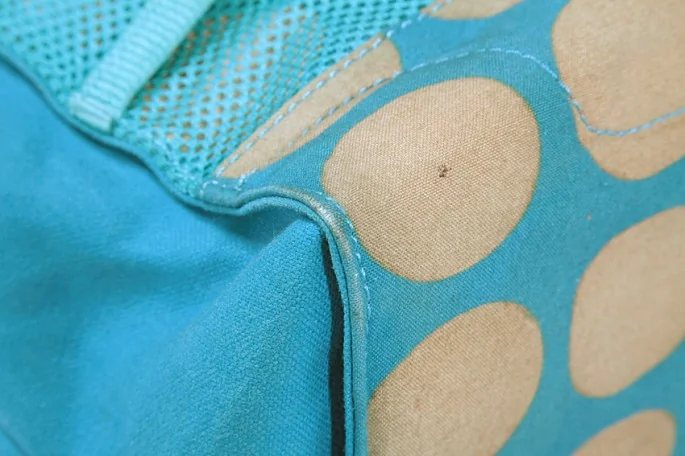 ISSEY MIYAKE dyed polka dots canvas tote bag K-4631_008