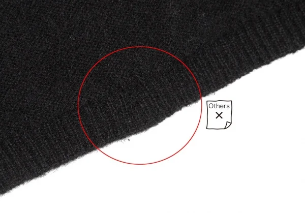 Y's Cashmere Cutting Design Collar Cardigan K-64660_010