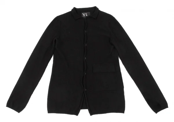 Y's Cashmere Cutting Design Collar Cardigan K-64660_002