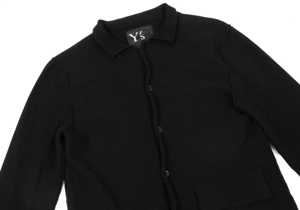 Y's Cashmere Cutting Design Collar Cardigan K-64660_003