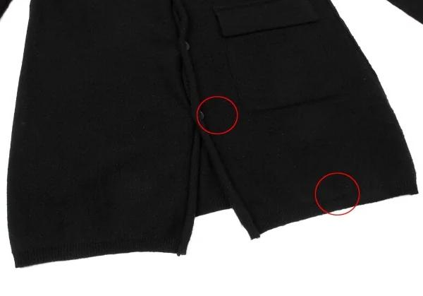 Y's Cashmere Cutting Design Collar Cardigan K-64660_008