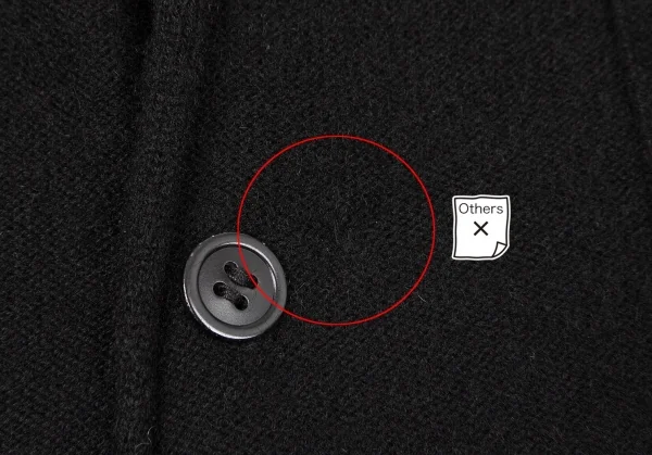 Y's Cashmere Cutting Design Collar Cardigan K-64660_009