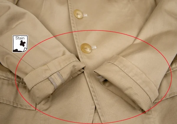 【SALE】ワイズY's コットンレーヨンスタンドカラージャケット ベージュ3 K-64692_010