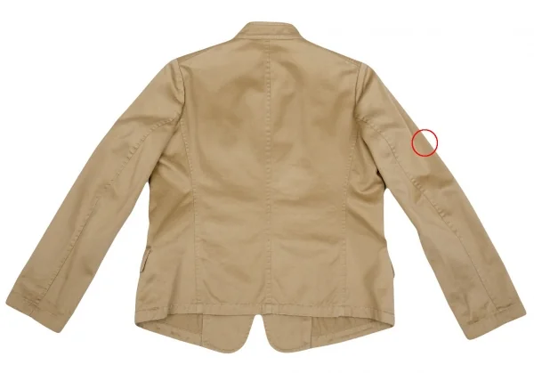【SALE】ワイズY's コットンレーヨンスタンドカラージャケット ベージュ3 K-64692_017