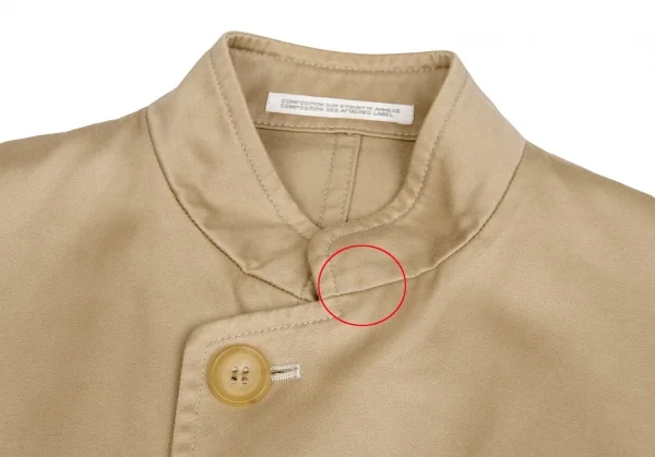 【SALE】ワイズY's コットンレーヨンスタンドカラージャケット ベージュ3 K-64692_004