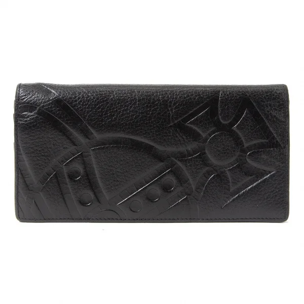 Vivienne Westwood Orb Embossing Leather Wallet Black  K-64721_001