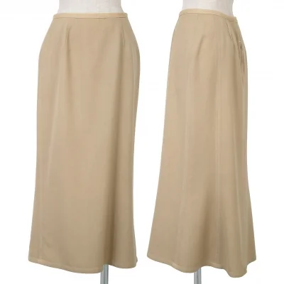 【SALE】ワイズY's ウールギャバAラインスカート ベージュ