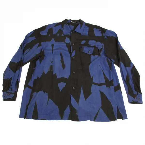 イッセイミヤケメンISSEY MIYAKE MEN レーヨングラフィックプリントシャツ