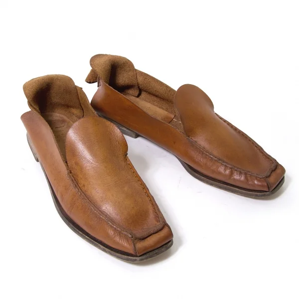 Yohji Yamamoto POUR HOMME Leather Moccasin Shoes Brown L(US About 9.5) K-64873_001