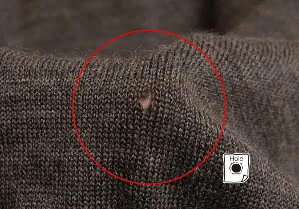 【SALE】ジュンヤワタナベ コムデギャルソンJUNYA WATANABE COMME des GARCONS ネックパール装飾レイヤード半袖ニット 杢モカM位 K-65031_010