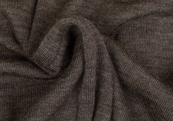 【SALE】ジュンヤワタナベ コムデギャルソンJUNYA WATANABE COMME des GARCONS ネックパール装飾レイヤード半袖ニット 杢モカM位 K-65031_019