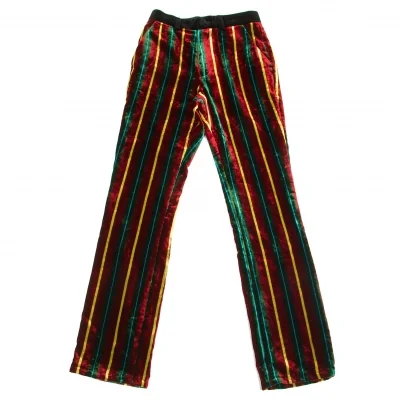 ジャンポールゴルチエ オムJean Paul GAULTIER HOMME ベロアストライプパンツ エンジマルチ