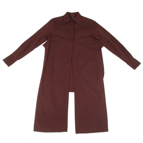 Jean-Paul GAULTIER CLASSIQUE Pinstriped Long Shirt K-65209_002