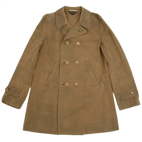 【SALE】コムデギャルソン オムプリュスCOMME des GARCONS HOMME PLUS むら加工綿カーブ切替コート