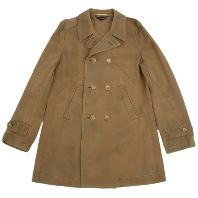 【SALE】コムデギャルソン オムプリュスCOMME des GARCONS HOMME PLUS むら加工綿カーブ切替コート