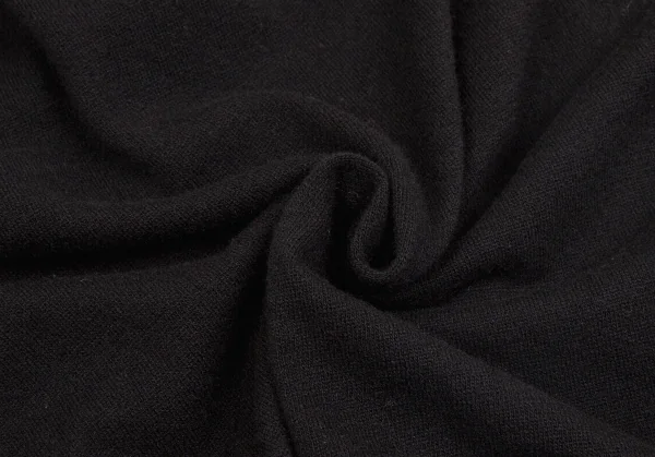 【SALE】コムコム コムデギャルソンCOMME des GARCONS製品染めウールナイロンドルマンカットソー 黒M K-65279_011
