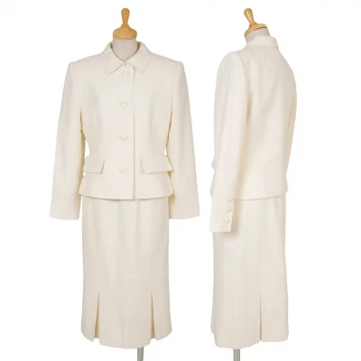 ジバンシィGIVENCHY ウールシルクセットアップスーツ クリーム