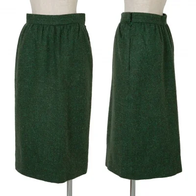 ジバンシィGIVENCHY ツイードスカート グリーン