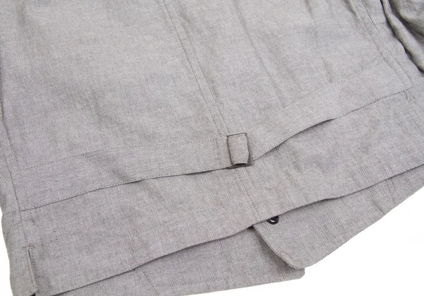 【SALE】ワイズY's コットンリネンジャケット グレー2 K-65430_013