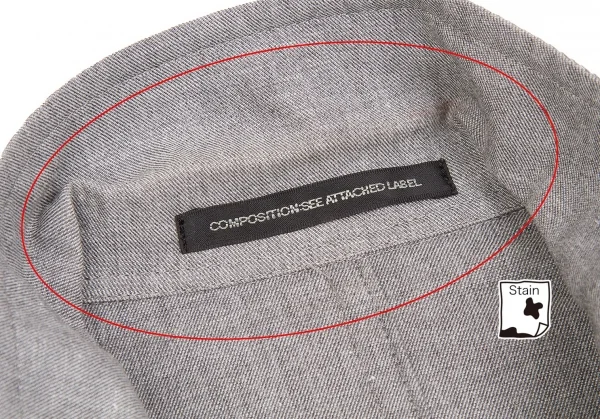 【SALE】ワイズY's コットンリネンジャケット グレー2 K-65430_005