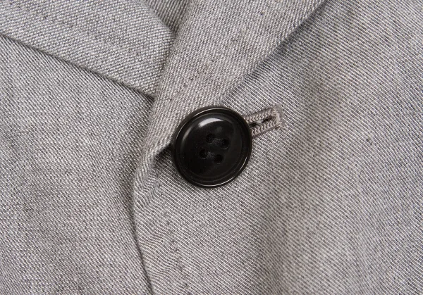 【SALE】ワイズY's コットンリネンジャケット グレー2 K-65430_006