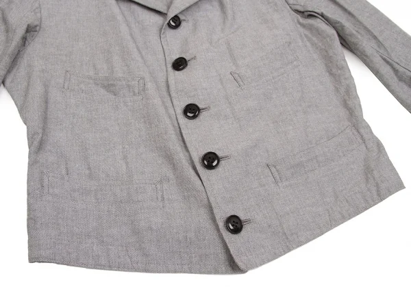 【SALE】ワイズY's コットンリネンジャケット グレー2 K-65430_009