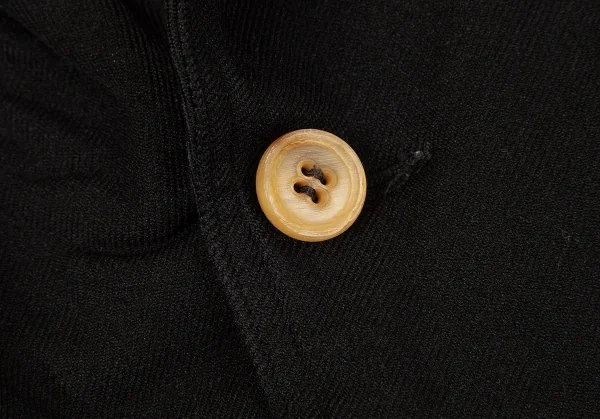 【SALE】コムデギャルソン オムプリュスCOMME des GARCONS HOMME PLUS 製品染めエステルショールカラージャケット 黒S K-65548_010