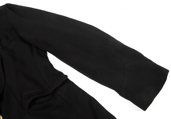 【SALE】コムデギャルソン オムプリュスCOMME des GARCONS HOMME PLUS 製品染めエステルショールカラージャケット 黒S K-65548_005