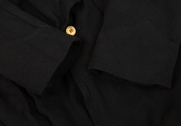 【SALE】コムデギャルソン オムプリュスCOMME des GARCONS HOMME PLUS 製品染めエステルショールカラージャケット 黒S K-65548_006