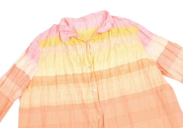 SALE】イッセイミヤケISSEY MIYAKE シワ加工グラデーションボーダー 