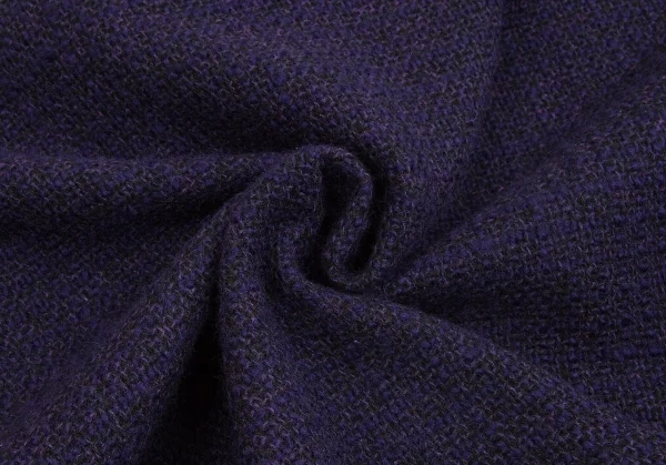 【SALE】ヨウジヤマモト プールオムYohji Yamamoto POUR HOMME ブッチャーツイードスナップボタンコート 紫3 K-65656_017