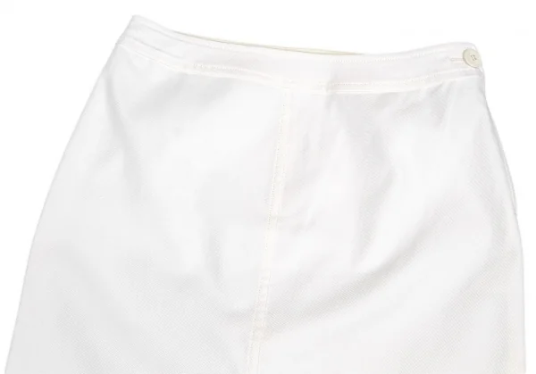 【SALE】ヨシエイナバyoshie inaba コットンナイロンスリットストレッチスカート 白3 K-65704_003