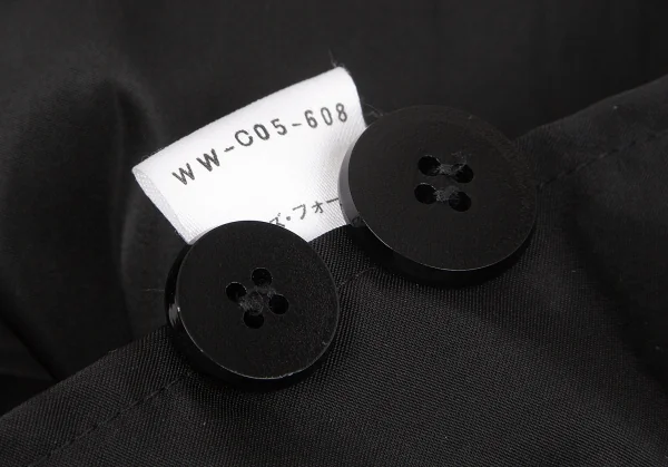【SALE】ワークショップWORK SHOP ナイロンサテンフーデッドコート 黒M位 K-65737_015