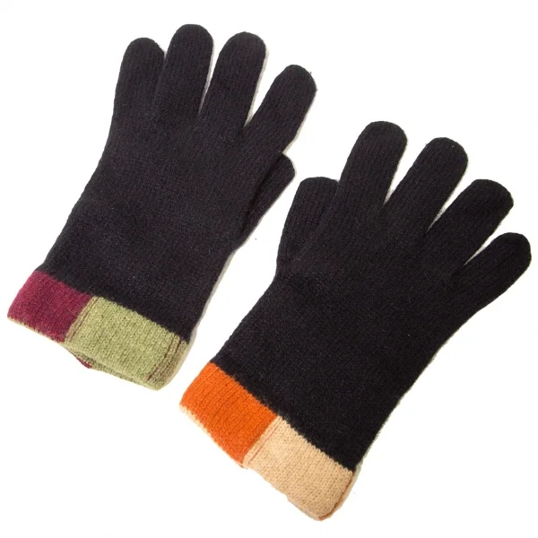 Jean-Paul GAULTIER Knit Gloves Black  K-65759_001