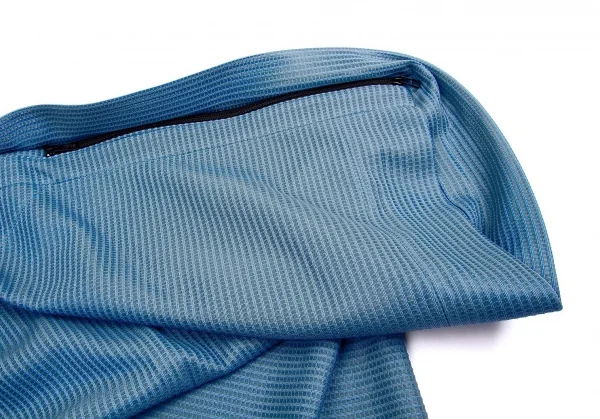 【SALE】イッセイミヤケISSEY MIYAKE 132 5. ワッフルサイドジップボレロ 水色3 K-65814_006