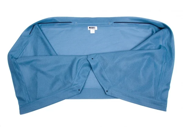 【SALE】イッセイミヤケISSEY MIYAKE 132 5. ワッフルサイドジップボレロ 水色3 K-65814_008