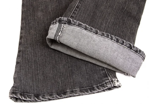 【SALE】ジュンヤワタナベコムデギャルソンJUNYA WATANABE COMME des GARCONS フレアークロップドジーンズ 黒S K-65953_009