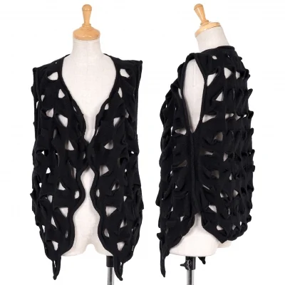 【SALE】イッセイミヤケ ハートISSEY MIYAKE HaaT カッティングホールニットベスト