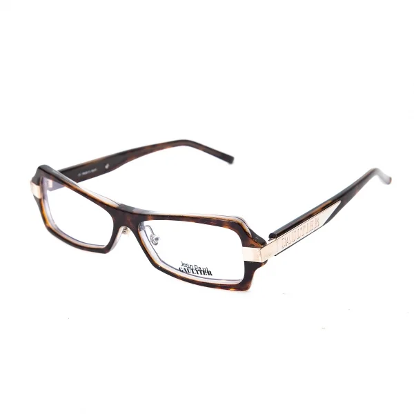 ジャンポールゴルチエJean Paul GAULTIER VJP551J サイドロゴメタルプレートメガネ 濃茶54□14 K-66119_001