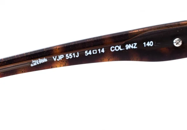 ジャンポールゴルチエJean Paul GAULTIER VJP551J サイドロゴメタルプレートメガネ 濃茶54□14 K-66119_013