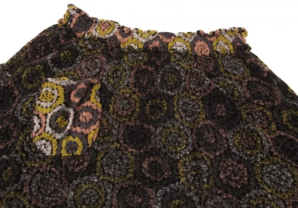 【SALE】ワイズY's ジャガードニットインサイドアウトデザインスカート グレーピンク他2 K-66158_011