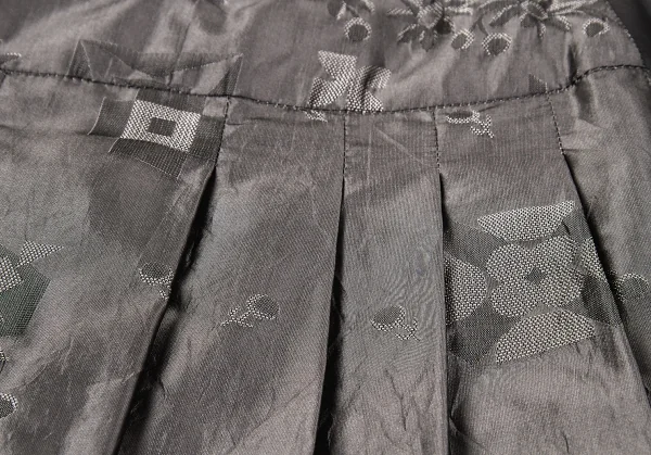 【SALE】イッセイミヤケ ハートISSEY MIYAKE HaaT ポリシルクジャガードバルーンスカート 玉虫グレー2 K-66193_010