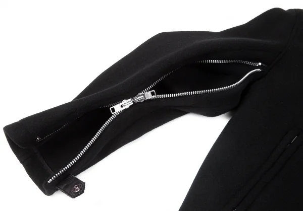 Yohji Yamamoto POUR HOMME Leather Shift Wool Jacket K-66227_011