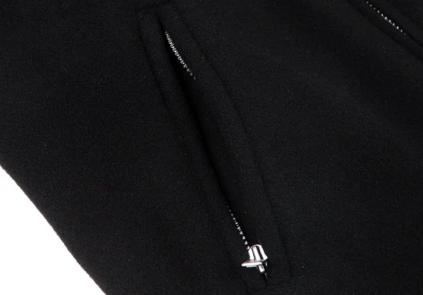 Yohji Yamamoto POUR HOMME Leather Shift Wool Jacket K-66227_013