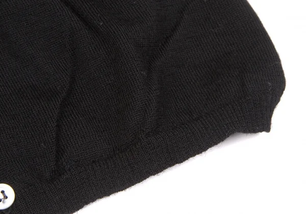 【SALE】ジュンヤワタナベ コムデギャルソンJUNYA WATANABE COMME des GARCONS ウエストリブウールカーディガン 黒S位 K-66262_010