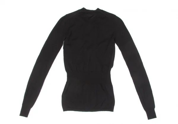 【SALE】ジュンヤワタナベ コムデギャルソンJUNYA WATANABE COMME des GARCONS ウエストリブウールカーディガン 黒S位 K-66262_012