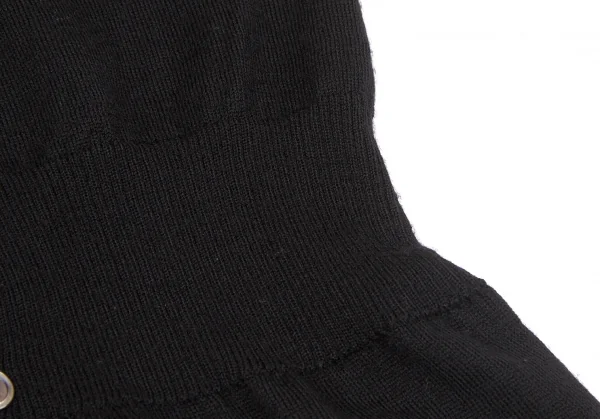 【SALE】ジュンヤワタナベ コムデギャルソンJUNYA WATANABE COMME des GARCONS ウエストリブウールカーディガン 黒S位 K-66262_009