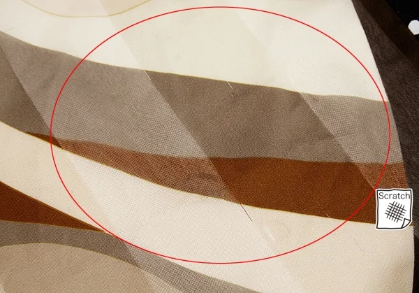 【SALE】コムデギャルソンCOMME des GARCONS ヴィンテージ幾何学切替ドットスカーフ 紺黒カラシ他 K-66297_006